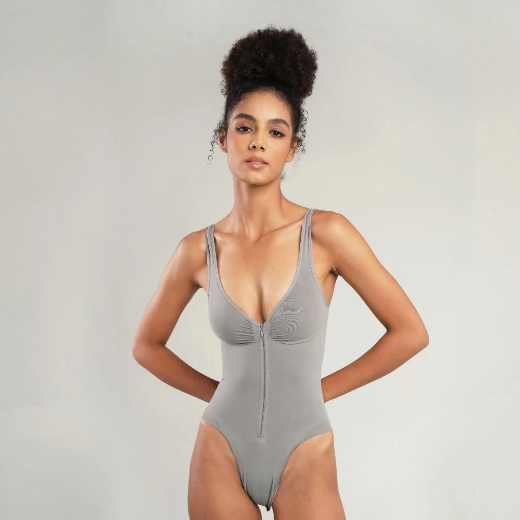Zipper Bodysuit Shapewear – Tummy Control & Slimming