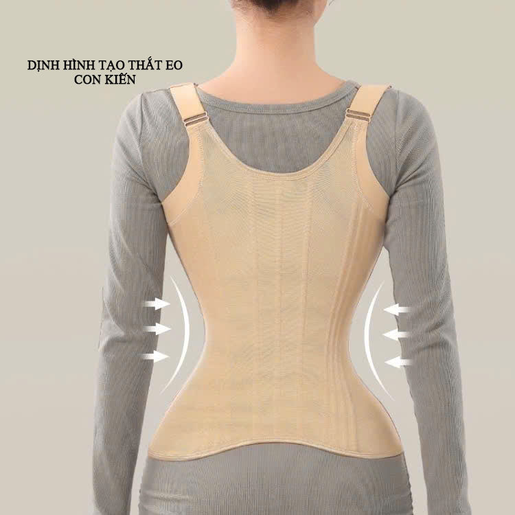 WAIST TRAINER CORSET BODY SHAPER WITH ADJUSTABLE STRAPS