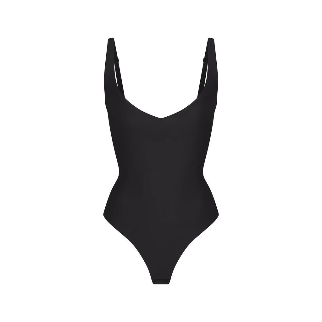 CORE SCULPT PLUNGE THONG BODYSUIT