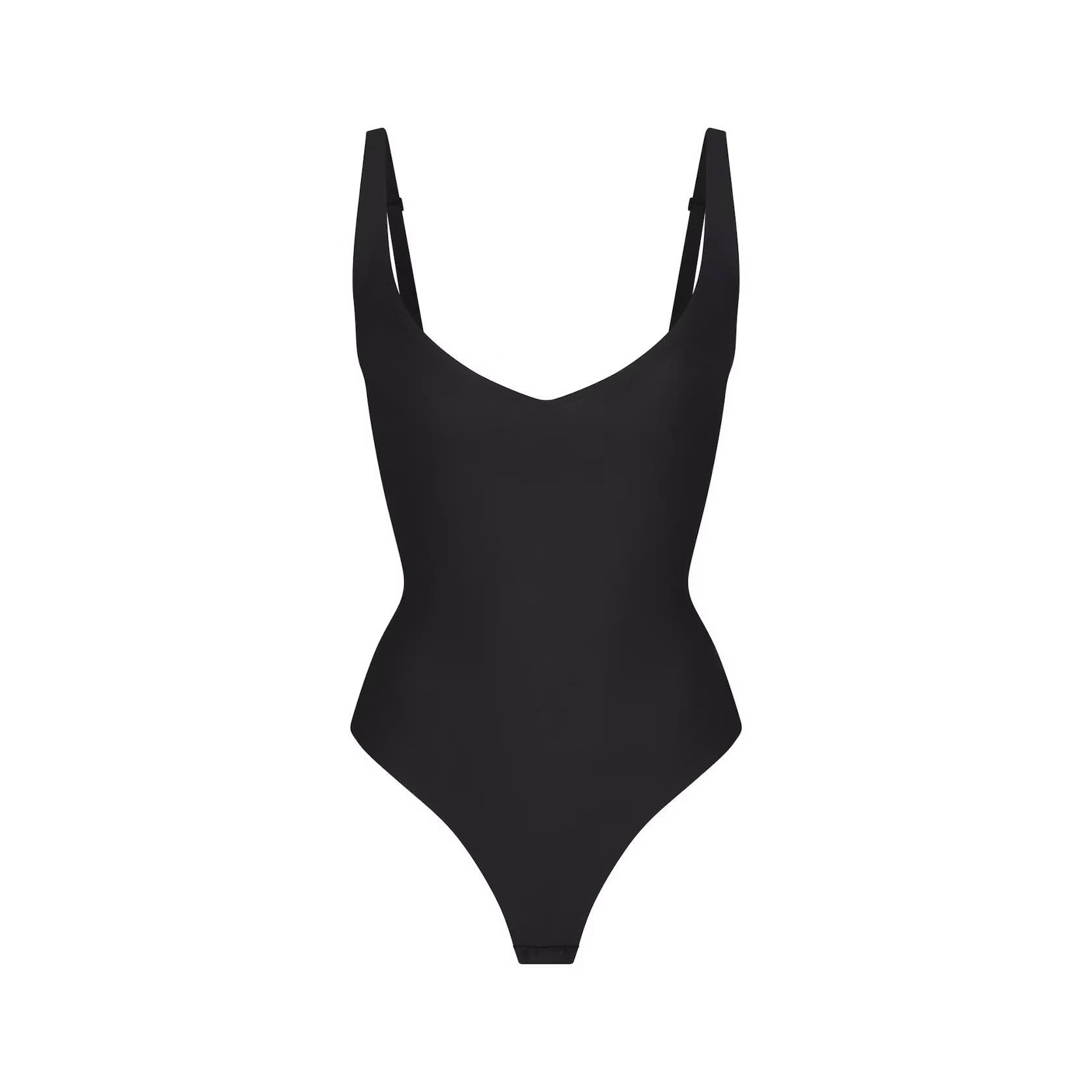 CORE SCULPT PLUNGE THONG BODYSUIT